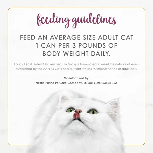 Vista 7 de Purina Fancy Feast - Comida húmeda para gatos a la parrilla, pollo en salsa de comida húmeda - (Paquete de 12) Latas de 3 oz