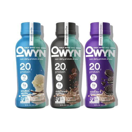 Vista 4 de Owyn - Batido de proteínas a base de plantas, con 0.70 onzas de proteína vegetal proveniente de una mezcla de semillas de calabaza orgánicas, lino