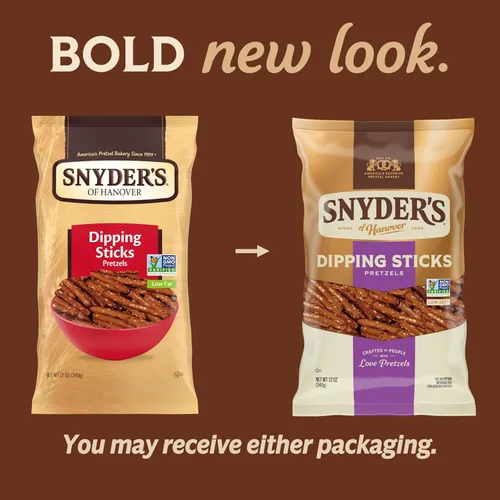 Vista 4 de Snyder's of Hanover, Palitos de inmersión de pretzel, bolsa de 12 onzas