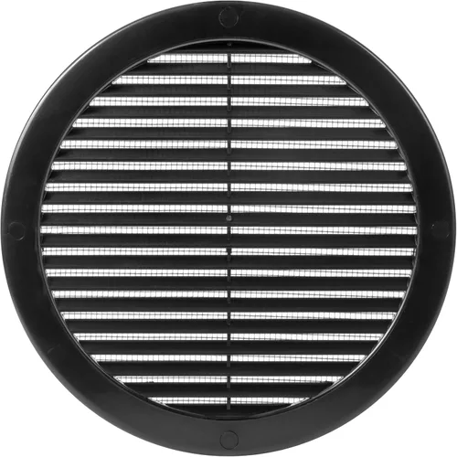 Vista 34 de Medida de apertura de 3'' x 3'' pulgadas / Rejilla externa de ventilación cuadrada blanca con malla protectora - Registro de plástico ligero