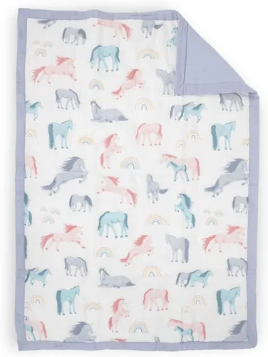 Vista 10 de Little Unicorn Edredón Confortable Lofty Tela de muselina súper suave y transpirable Excelente para manta de juego y hora de dormir (Blast Off)