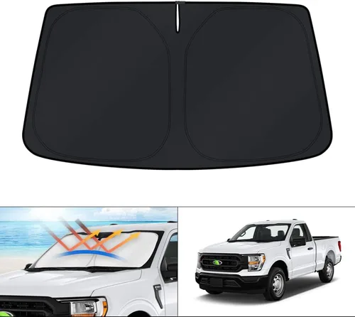 Vista 64 de KUST Parasol para parabrisas para BMW X1 F48 2016, 2017, 2018, 2019, 2020, 2021, 2022, accesorios de ajuste personalizado, parasol plegable