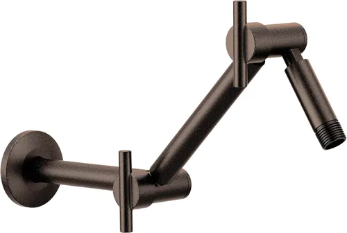 Vista 10 de Moen Brazo de ducha ajustable giratorio de 16 pulgadas, S116BG, oro cepillado