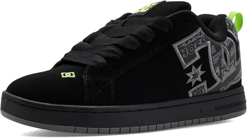 Vista 11 de DC Shoes Court Graffik - Tenis de skate para hombre Negro/Negro/Negro