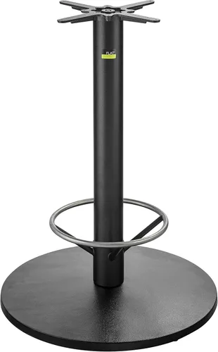FLAT Base de mesa autoestabilizante UR30 de hierro fundido con altura de barra con anillo de pie