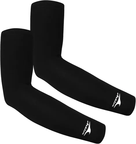 Vista 13 de Achiou Mangas de Brazo de Seda de Hielo Refrigerante, Mangas de Protección Solar UV de Verano, de Compresión UPF 50+ para Mujeres, Voleibol