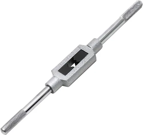 Bitray Llave de grifo ajustable M3-M12 de 1/16 "-1/2" Escariador Acero Ajustable Herramienta de mano Grifos de mano Soporte de roscado Escariador