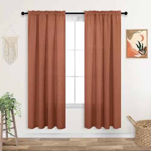 Vista 52 de KOUFALL Cortinas negras de 96 pulgadas de largo, cortinas bohemias de encaje transparente para sala de estar, 96 pulgadas de largo