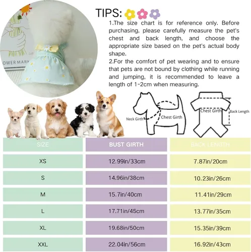 Vista 3 de Vestido de princesa elegante para perros pequeños, vestidos para perros y niñas, vestidos ligeros para mascotas