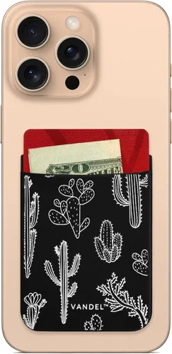 Vista 11 de Bolsillo de Vandel: cartera de tela adherible para teléfono celular Soporte para tarjeta de crédito para la parte posterior de la funda