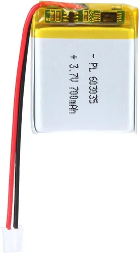 Vista 10 de Batería de polímero de litio 3.7V 2000mAh 103450 Lipo Batería recargable con 2 cables JST PH 0.079 in Conector para altavoz y dispositivo inalámbrico