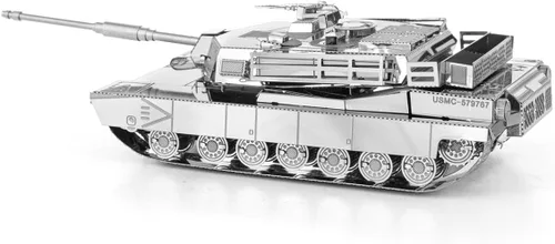 Vista 3 de Metal Earth M1 Abrams Tank 3D Kit de modelo de metal con pinzas Fascinaciones