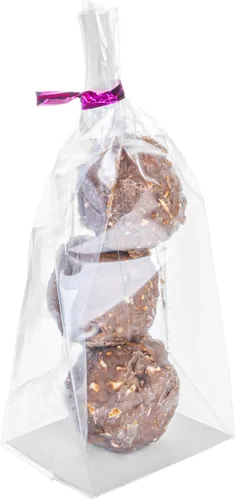 Vista 7 de Restaurantware Bag Tek - Bolsas al por menor de 2 x 1.5 x 5 pulgadas, 100 bolsas duraderas para dulces - Bolsas BOPP transparentes desechables