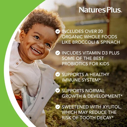 Vista 5 de Kids' Gold Multivitamin Chewables - Assorted by NaturesPlus