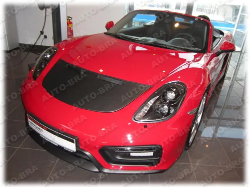 Vista 2 de Sujetador de capucha para nariz compatible con Porsche 911 Carrera Targa Typ 991, Boxster Cayman Spyder Typ 981 desde 2012, sujetador protector