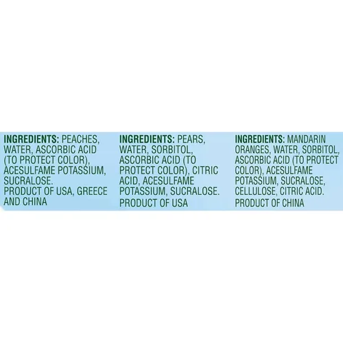Vista 2 de Del Monte Tazas de frutas variadas sin azúcar añadida (melocotones, peras, naranjas mandarinas), 4 onzas (paquete de 12) 2002456