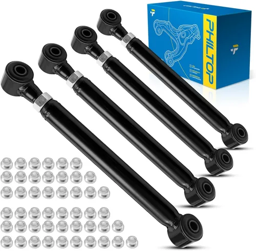 Vista 103 de PHILTOP Kit de suspensión ajustable de elevación de 1-6 pulgadas, 4 piezas de brazos de control superiores e inferiores delanteros compatibles