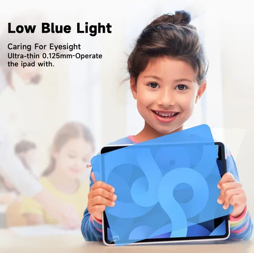 Vista 9 de Paquete de 2 protectores de pantalla de papel antiluz azul compatible con iPad Pro 12.9 2022/2021/2020 (6ª/5ª/4ª generación), protector de pantalla