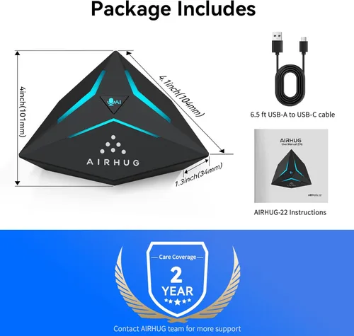 Vista 7 de AIRHUG Micrófono de computadora USB, micrófono de juegos para Windows, Mac, PS4/5, reducción de ruido, botón de silencio e indicador RGB, micrófono