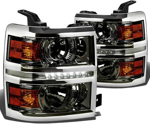 Vista 10 de DNA MOTORING HL-HPL-CSIL14-BK-AM Conjunto de faros delanteros, lado del conductor y del pasajero