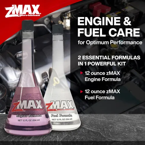Vista 2 de zMAX 58-011 - Kit de fórmula de motor y combustible - Fácil de usar - Reduce la acumulación de carbono y lubrica el metal prolongando la vida útil
