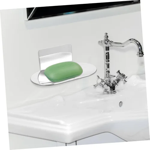 Vista 4 de Levemolo 2 piezas de estuche de esponja platos de cepillo de drenaje recipientes para taladro montado jabón hogar contador drenaje ducha Punch sin