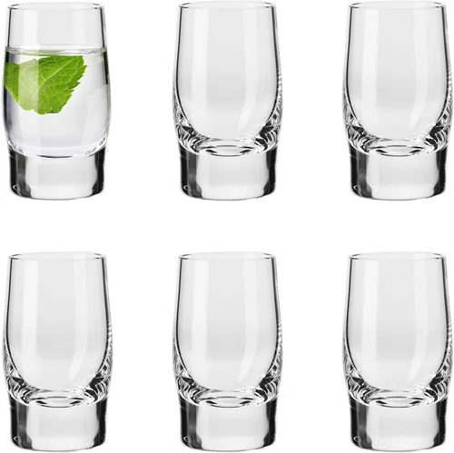 Barski Vaso de chupito – Copa de licor – Juego de 6 vasos – Cristal – 1.7 oz – Úselo para – Licor – Whisky – Vodka – Cordial – Muy duradero