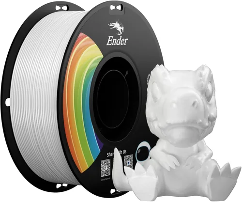 Vista 44 de Creality Filamento para impresora 3D de 1.75 mm, filamento Ender PLA+ de resistencia y durabilidad, sin enredos, embalaje al vacío, filamento