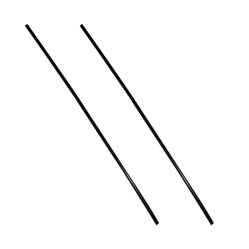 Vista 2 de Bettomshin POM - Varillas de polioximetileno de 0.591 in de diámetro externo de 3.3 ft de longitud, redondas, de plástico duro, color negro