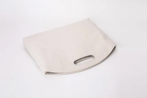 Vista 7 de Maletín para laptop de 14 pulgadas para mujer Beige/Lona