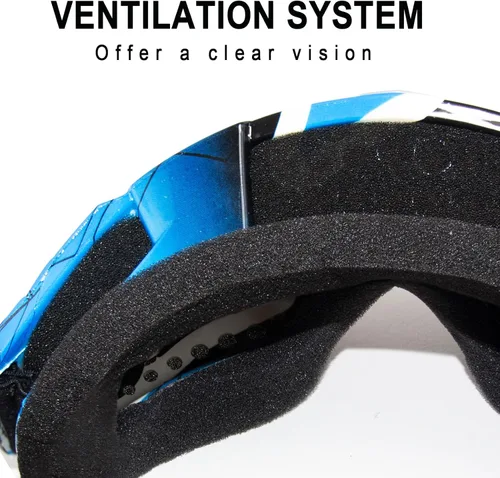 Vista 3 de Gafas de motocicleta Dirt Bike Gafas ATV Riding Four Wheeler Offroad Mx Racing Casco Gafas