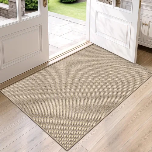 Vista 30 de DEXI Tapete delgado para puerta de entrada interior, 24 x 36 pulgadas Beige