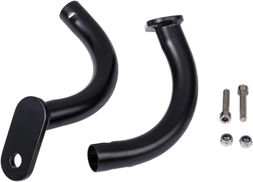 Bolsas de sillín Alforja Protector Eliminador Soportes para Harley Touring Electra Glide FLHT 1997-2008 (negro)