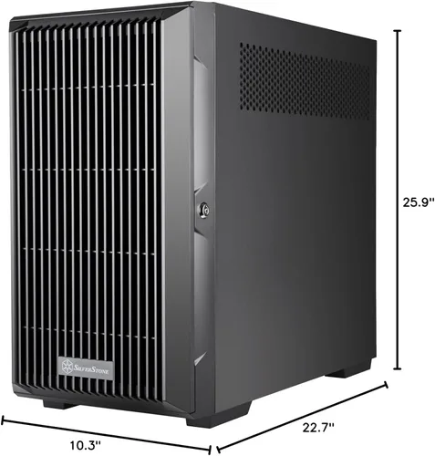 Vista 14 de Silverstone Technology CS382 chasis NAS Micro-ATX de 8 bahías SAS-12G / SATA-6G de alto rendimiento intercambiable en caliente, SST-CS382