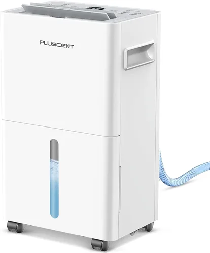 Vista 5 de Deshumidificador PLUSCENT Max de 1500 pies cuadrados para sótano, deshumidificadores PLUSCENT Max de 21 pintas/día para el hogar, habitación grande