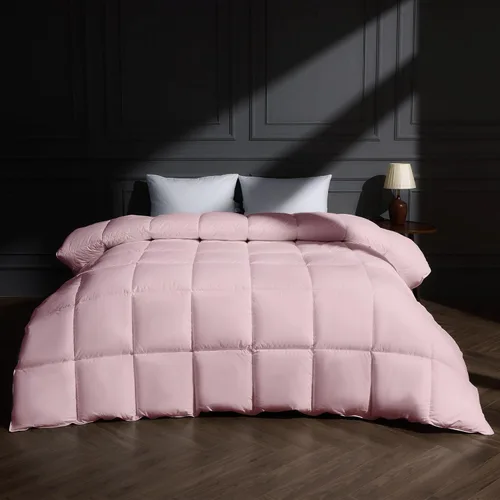 Vista 9 de Puredown® Edredón de plumón de ganso, tamaño King, todo tipo de estación, funda de edredón 100% algodón, calidez media, colección de ropa de cama