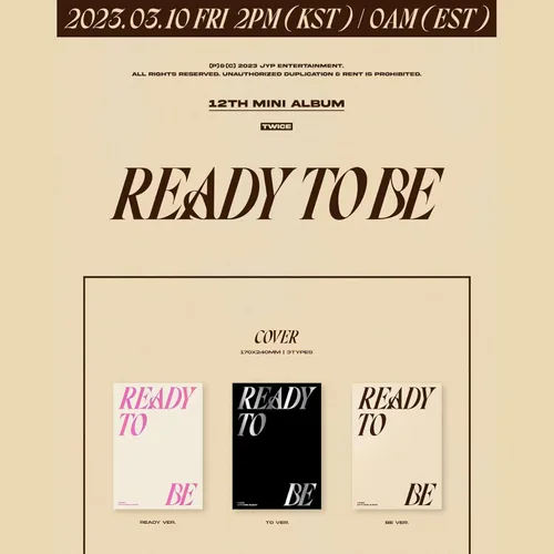 Vista 3 de TWICE - READY TO BE (TO Cover incl. Album + PreOrder Benefit)