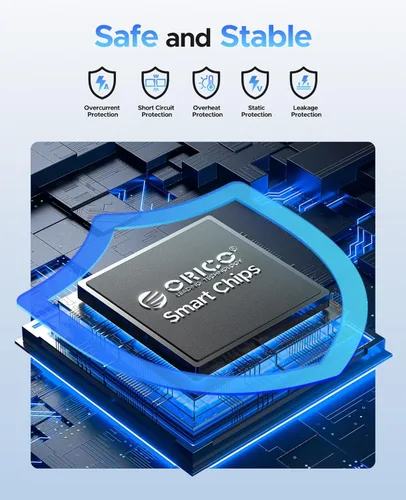 Vista 3 de ORICO Carcasa para disco duro externo de 2,5 pulgadas, USB 3.0 a SATA III, para SATA HDD SSD de 7mm y 9,5mm, sin herramientas [con soporte UASP]