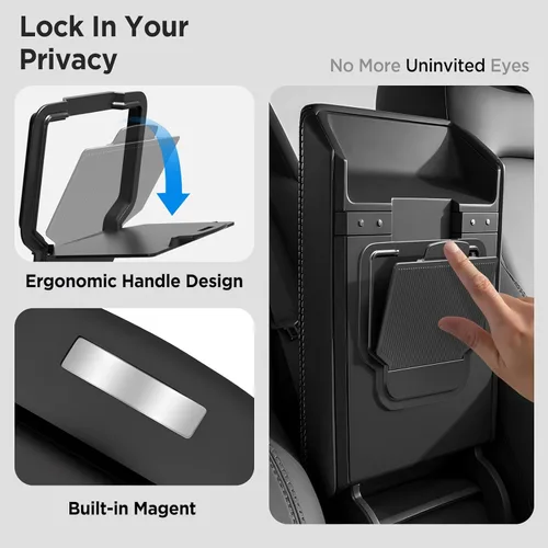 Vista 6 de Bandeja Organizadora de Consola Central para Tesla Model Y Accesorios Juniper 2025 2026/Para Tesla Model 3 Highland Accesorios 2024 2025 2026