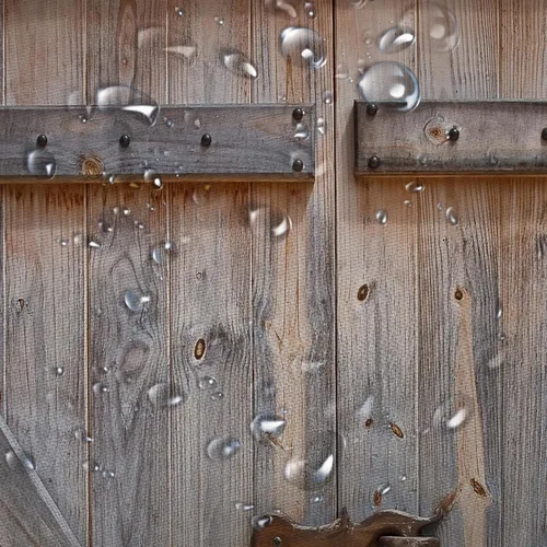 Vista 5 de Cortina de ducha para puerta de granero, cortina de ducha de decoración rústica, puerta de granero de madera rústica, cortina de ducha de poliéster