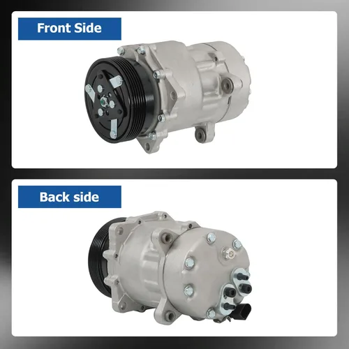 Vista 5 de WFLNHB Compresor de CA con embrague de repuesto para Beetle Golf Jetta 2001-2005 CO 1233JC