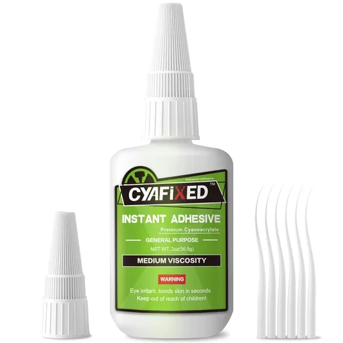 Vista 9 de Kit de Superpegamento, Pegamento CA de 6 oz (Grueso, Medio-Grueso, Medio, Delgado) con Tapas Anti-Obstrucción y Micropuntas, Adhesivo