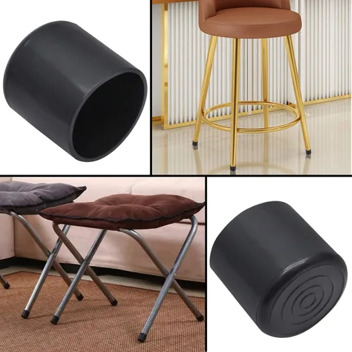 Vista 5 de Bonsicoky 20 tapas redondas de goma para patas de muebles, de 1 pulgada/0.984 in, de vinilo, flexibles, protectores de suelo, tapas de plástico