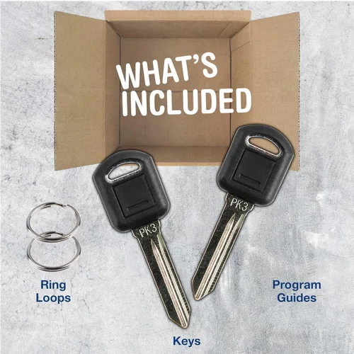 Vista 2 de 2 llaves de repuesto KeylessOption para automóvil 1997 1998 1999 2000 2001 2002 2003 2004 2005 2006 2007 2008 Buick Chevrolet Chevy Oldsmobile