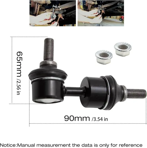 Vista 3 de VIKKSAER 2 eslabones de extremo de barra estabilizadora trasera, repuesto para Mazda 3 5 2004-2017, repuesto para Volvo C30 C70 S40 K80867