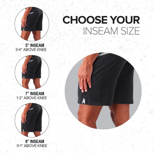 Vista 5 de Anthem Athletics Hyperflex - Pantalones cortos de 7 pulgadas para hombre, para cross-training, entrenamiento y gimnasio