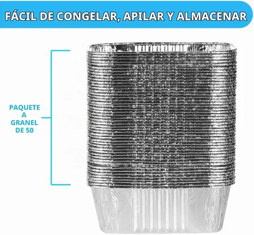 Vista 7 de MontoPack Sartenes desechables de aluminio para pan Tamaño estándar profundo de 15.2 x 8.9 cm, recipientes de papel de aluminio extra grueso