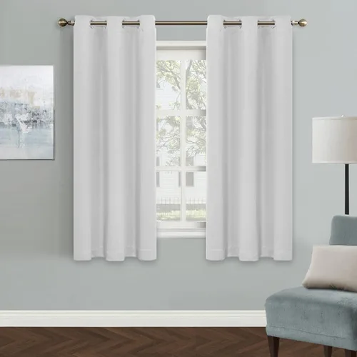 Vista 30 de MYSKY HOME - Cortinas opacas amarillas para sala de estar y dormitorio, cortinas de 84 pulgadas de largo, con ojales, cortinas de oscurecimiento
