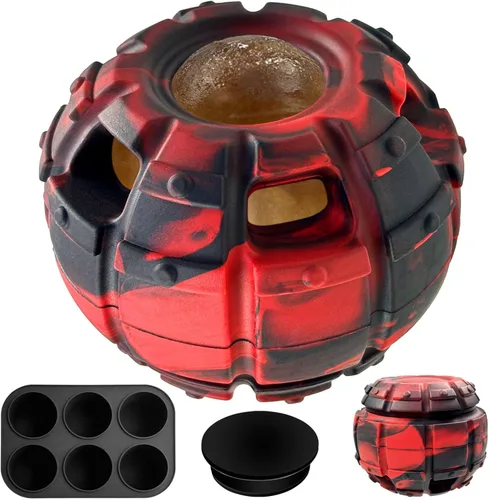 Vista 7 de Yipetor Juguete dispensador de golosinas congeladas para perros, juguete grande para masticar, goma rellenable congelable, reduce la ansiedad, fácil