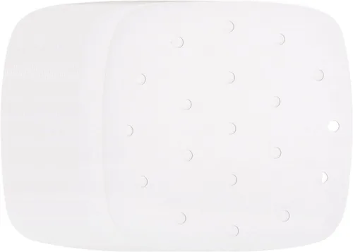 Vista 8 de HARFINGTON 200 forros para freidora de aire de 6 pulgadas, cuadrados de bambú con agujeros, hojas de papel pergamino perforadas antiadherentes